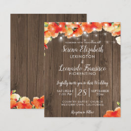 BUDGET Rustic String Lights Poppy Summer Wedding