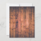 Budget Rustic String Lights Woo Wedding Uitnodigin (Achterkant)