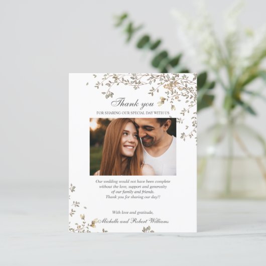 BUDGET RUSTIC Summer Spring Foto bedankt u (Staand voorkant)