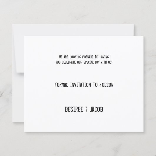 Budget Rustic Sunflower Foto sparen de datum (Achterkant)