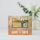 Budget Rustic Sunflower Foto sparen de datum (Staand voorkant)