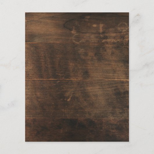 BUDGET Rustic Sunflower Wedding Uitnodiging (Achterkant)