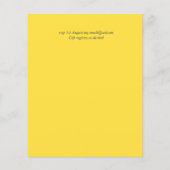 BUDGET Rustic Sunflower Wreath Wedding Invite (Achterkant)