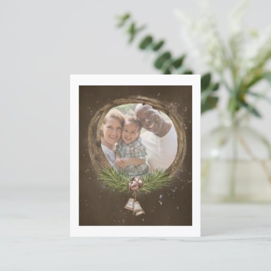 BUDGET Rustic Twig and Bells kerstmis (Staand voorkant)