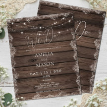 Budget Rustic "We Do" Slinger Lichtjes Huwelijksui