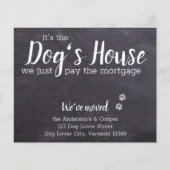 Budget Rustic We hebben de 'Dog Moving Announcemen (Voorkant)