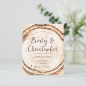 Budget Rustic Wedding Wood snijdt Slice (Staand voorkant)