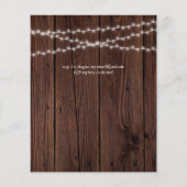 Budget Rustic Wood Coral Greenery Wedding (Achterkant)