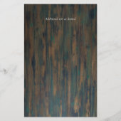 BUDGET Rustic Wood Greenery Wedding Invitations A9 (Achterkant)