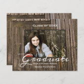 Budget Rustic Wood High School Graduation (Voorkant / Achterkant)