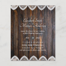 BUDGET Rustic Wood Lace Weddenschap