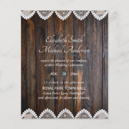 BUDGET Rustic Wood Lace Weddenschap