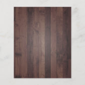 Budget Rustic Wood Mason Jar Wedding Uitnodiging (Achterkant)