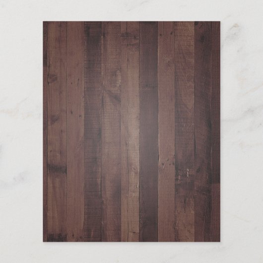 Budget Rustic Wood Mason Jar Wedding Uitnodiging (Achterkant)