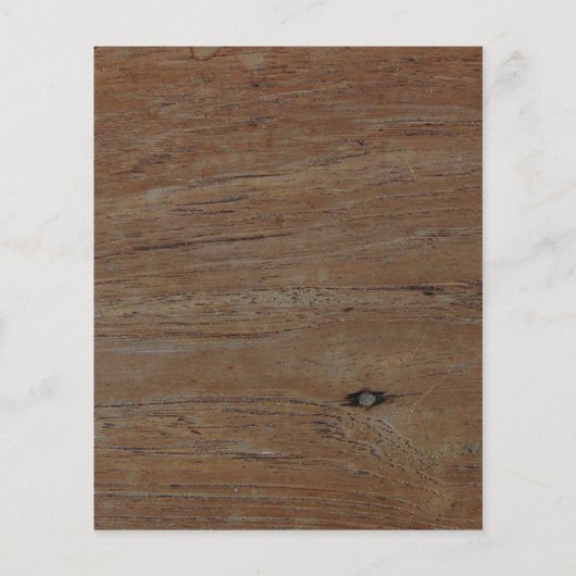 Budget rustic wood photo wedding invitation flyer (Achterkant)