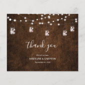 BUDGET Rustic Wood String Lights Hartelijk dank (Voorkant)