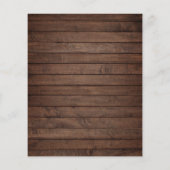 Budget Rustic Wood String Lights & Lace Wedding (Achterkant)