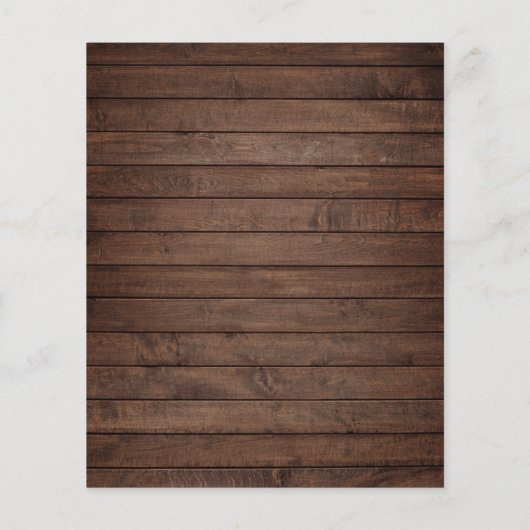 Budget Rustic Wood String Lights & Lace Wedding (Achterkant)