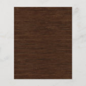 Budget Rustic Wood String Lights Wedding Invite (Achterkant)