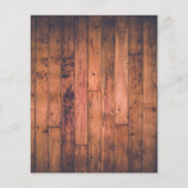 Budget Rustic Wood String Lights Wedding Invite (Achterkant)