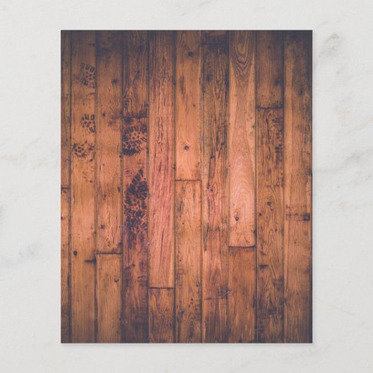 Budget Rustic Wood String Lights Wedding Invite (Achterkant)