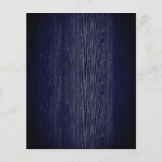 Budget Rustic Wooden Floral Wedding Uitnodiging (Achterkant)