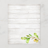 Budget Rustic Woodland Animals Baby shower (Achterkant)