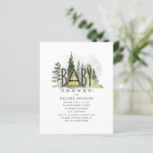 Budget Rustic Woodland Cabin Baby shower (Staand voorkant)