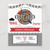 BUDGET Rustic Zwart Plaid Fun AFSTUDEERDER BBQ Uit (Voorkant)