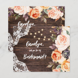 Budget RusticBlushFloral zal je mijn Bridesmaid zi
