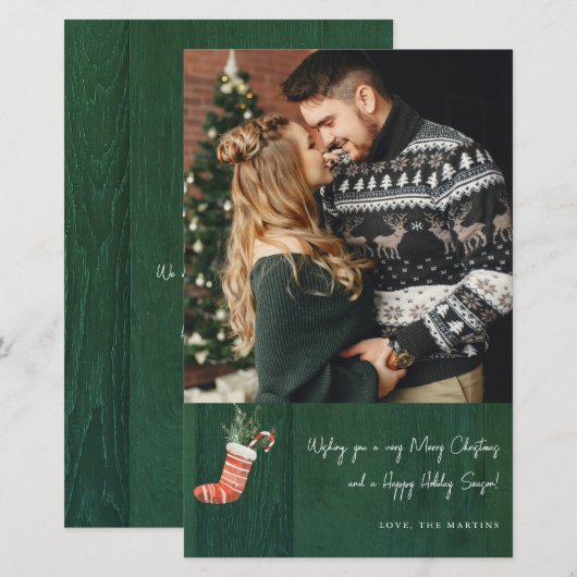Budget RusticGreenWood & Kerstsok Nota M (Voorkant / Achterkant)