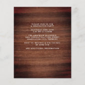 Budget rustieke 3 foto Doodle Afstuderen uitnodige (Achterkant)