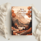 Budget rustieke bergbos Evergreen bruiloft