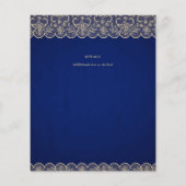 BUDGET Rustieke BLAUW Goud Kant Boerderij Bruiloft (Achterkant)