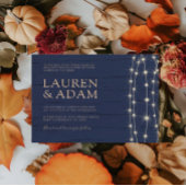 Budget Rustieke Blauwe String Lights Wedding