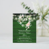 Budget Rustieke Bloemen 50ste Verjaardag Foto Uitn (Staand voorkant)