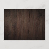 Budget rustieke Boho Bloem Script repetitie diner Uitnodiging Briefkaart (Achterkant)