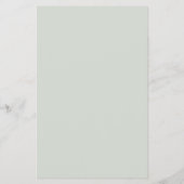 Budget rustieke bos pijnbomen bruiloft menu (Achterkant)