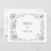 Budget rustieke bruiloft dank u kaarten (Voorkant / Achterkant)