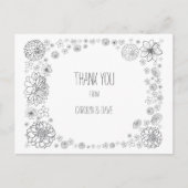 Budget rustieke bruiloft dank u kaarten (Voorkant)