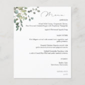 Budget Rustieke Eucalyptus Menu (Voorkant)