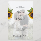 Budget rustieke foto QR RSVP bruiloft uitnodiging (Voorkant)