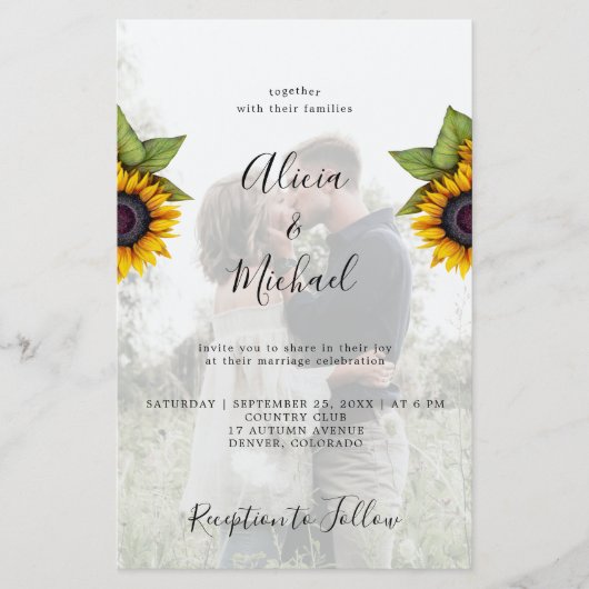 Budget rustieke foto QR RSVP bruiloft uitnodiging (Voorkant)