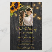 Budget rustieke foto RSVP QR huwelijksuitnodiging (Voorkant)