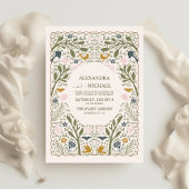 Budget Rustieke Green Woodland Varen Bruiloft Flyer