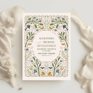 Budget Rustieke Green Woodland Varen Bruiloft Flyer