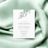 Budget Rustieke Groen Olijf Huwelijk