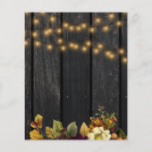 Budget rustieke herfst babyshower uitnodiging voor (Achterkant)