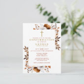 Budget Rustieke Herfst Botanische Bevestigingsuitn Briefkaart (Staand voorkant)