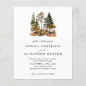 Budget rustieke herfst foto QR Code bruiloft uitno (Voorkant)